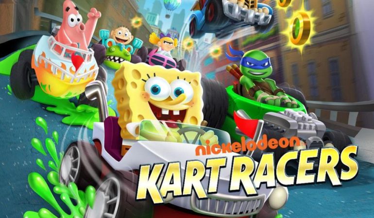 Nickelodeon Kart Racers jeu de course karting Bob léponge Tortues Ninja Razmoket Hey Arnold
