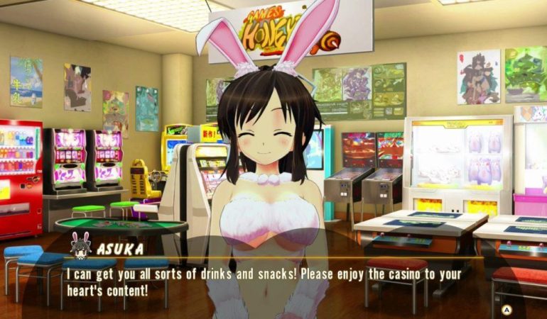 senran kagura peach ball nintendo switch steam jeu vidéo pinball flipper sexy rabbit asuka