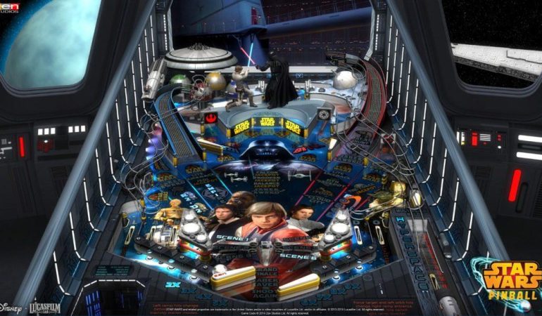 Star Wars Pinball Dark Vador Luke Skywalker laser sword fight