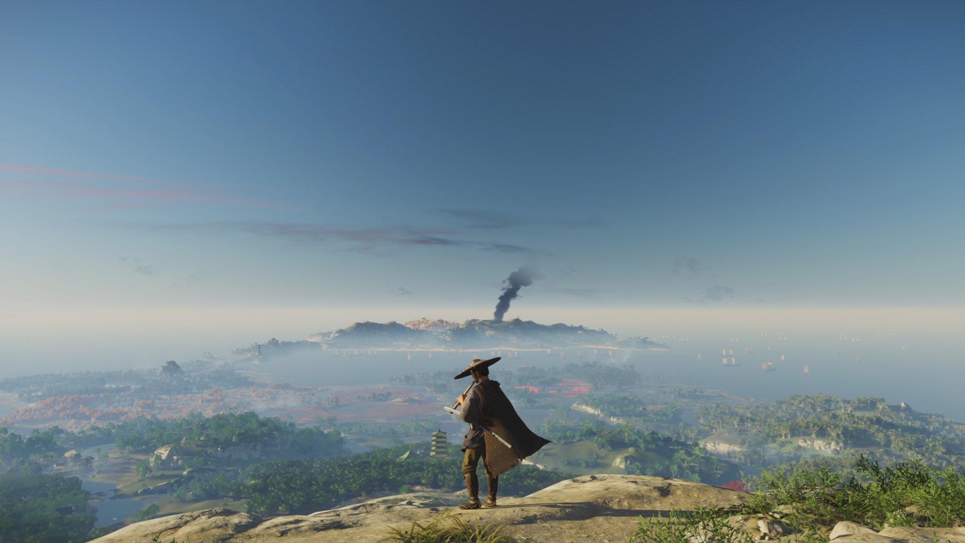 ghost of tsushima ps4 paysage japon féodal