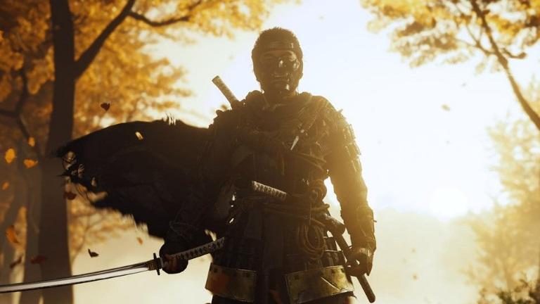 ghost of tsushima samourai sunset coucher de soleil