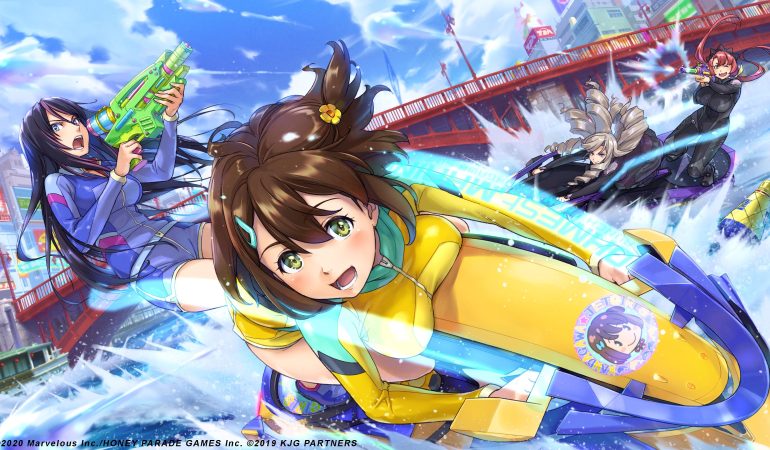 kandagawa jet girls jeu course arcade key art