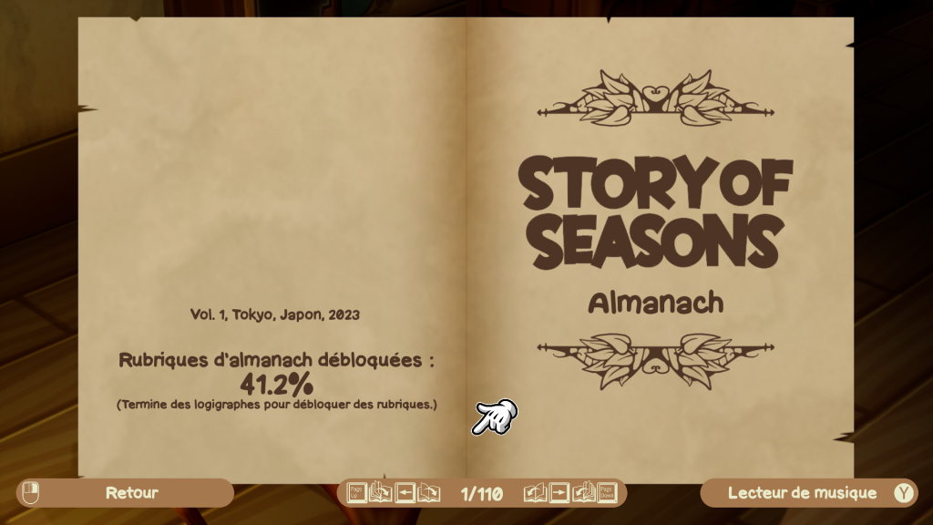 Piczle Cross : Story of Seasons - Statut de progression