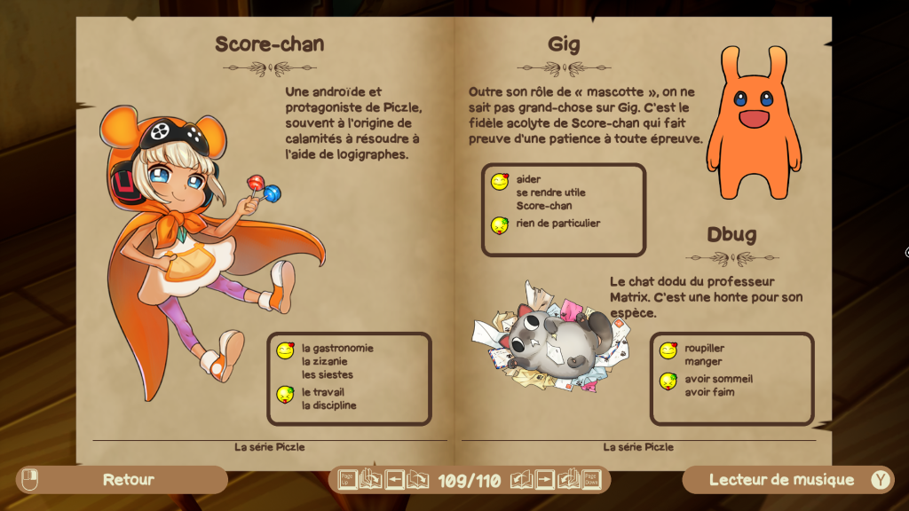 Piczle Cross : Story of Seasons - Fiche de personnages