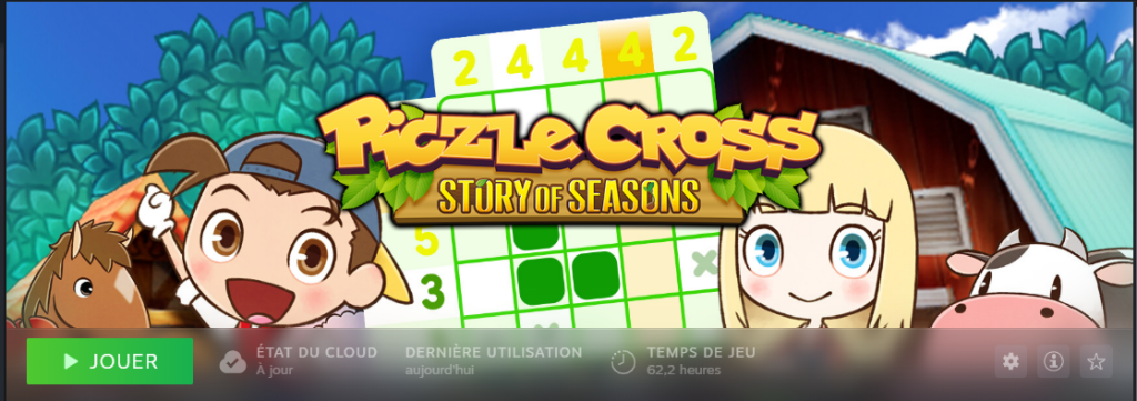 Piczle Cross : Story of Seasons - temps de jeu