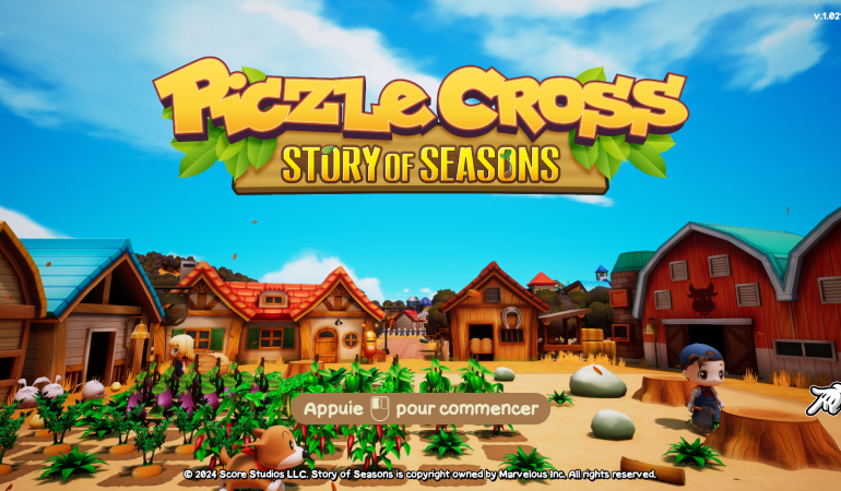 Piczle Cross : Story of Seasons - Ecran titre année 2