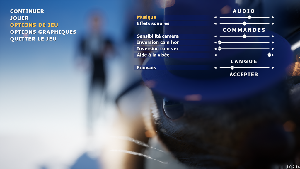 Squirrel with a gun - Menu commandes Squirrel with a gun - Menu commandes
