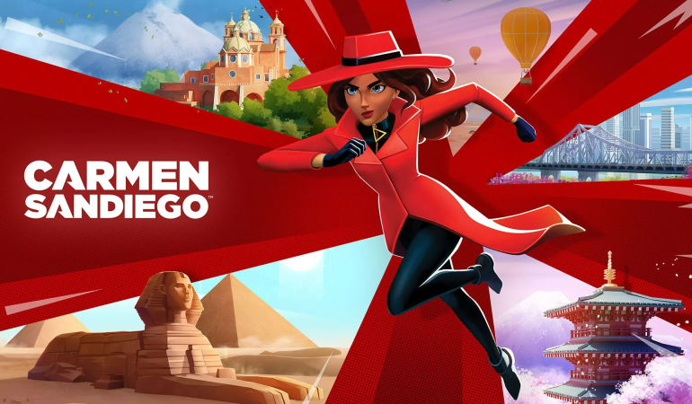 Carmen Sandiego Key art logo