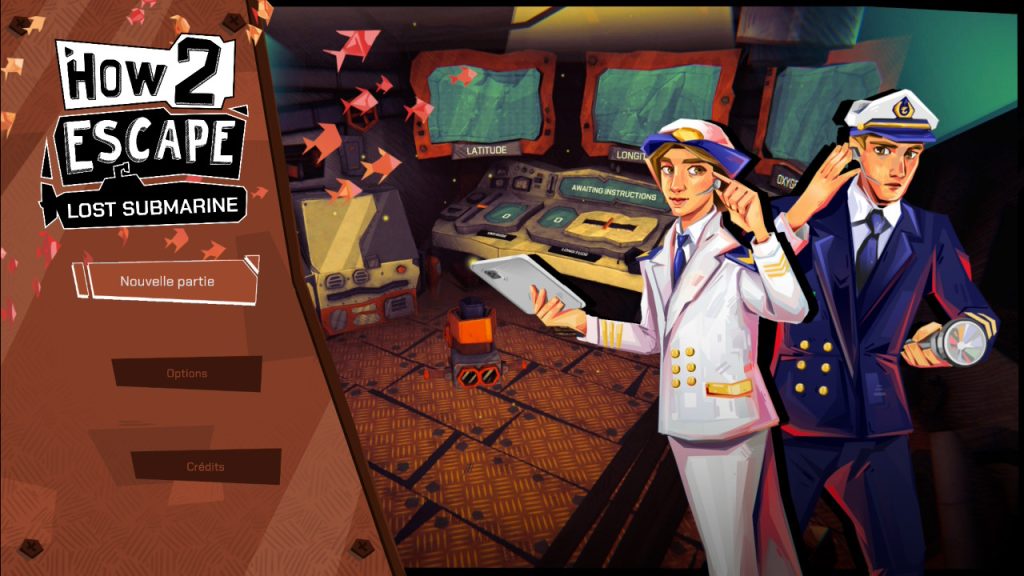 How 2 Escape : Lost Submarine - menu joueur 1